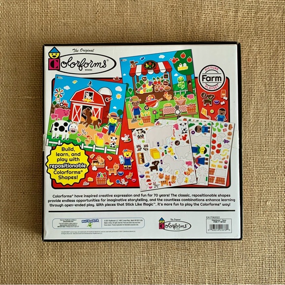 COLORFORMS Farm Picture Playset w/ Repositional Pieces for Story Fun Ages 3+ - Picture 2 of 14